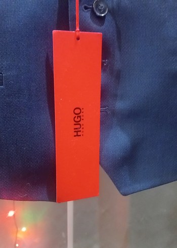 Erkek Lacivert Kemerli Kolsuz Yelek hugo boss - Görsel 3