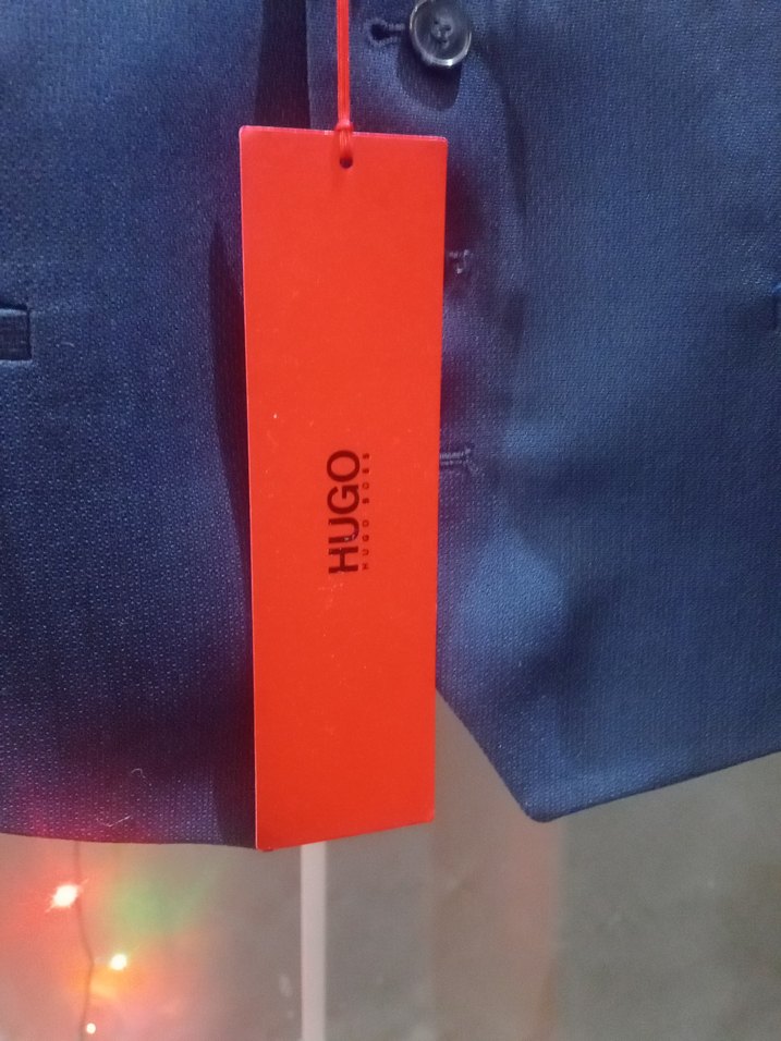 Erkek Lacivert Kemerli Kolsuz Yelek hugo boss - Görsel 3