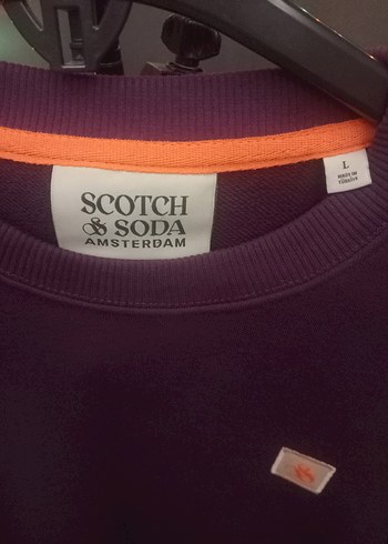 Mor Casual Erkek Sweatshirt scotch soda pahalı bir markadır - Görsel 3