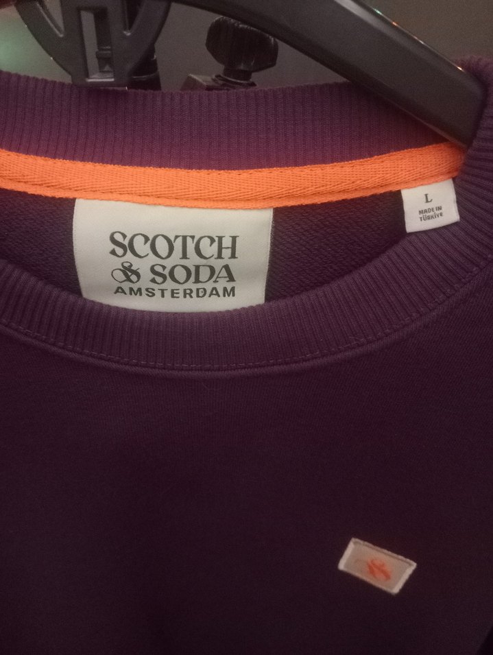 Mor Casual Erkek Sweatshirt scotch soda pahalı bir markadır - Görsel 3