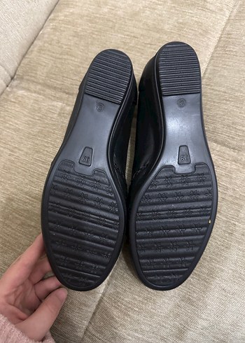 Kadın Siyah Dolgu Topuklu Loafer - Görsel 4