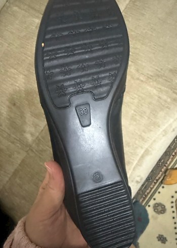 Kadın Siyah Dolgu Topuklu Loafer - Görsel 3