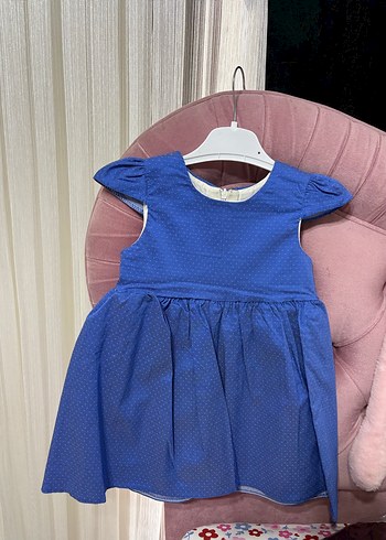 Kız Çocuk Keten Elbise - Görsel 3