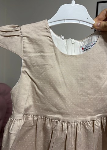 Kız Çocuk Keten Elbise - Görsel 6