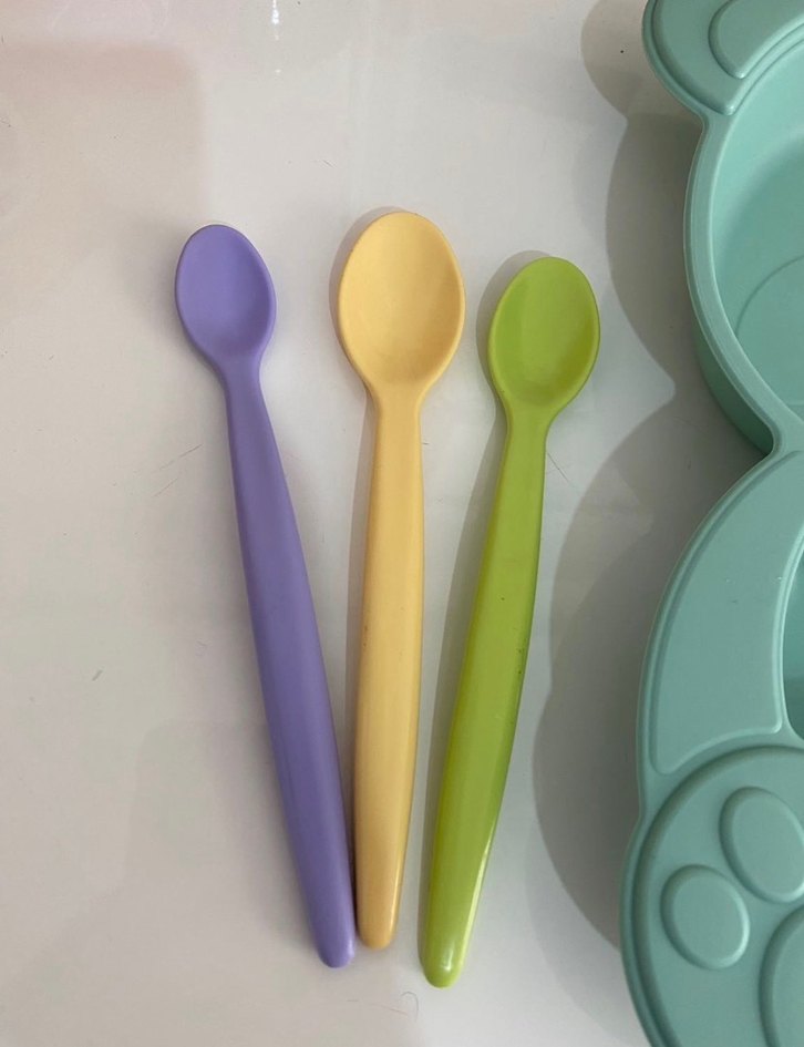 Pastel Renkli Ayıcık Tasarımlı Çocuk Tabak Seti - Görsel 2