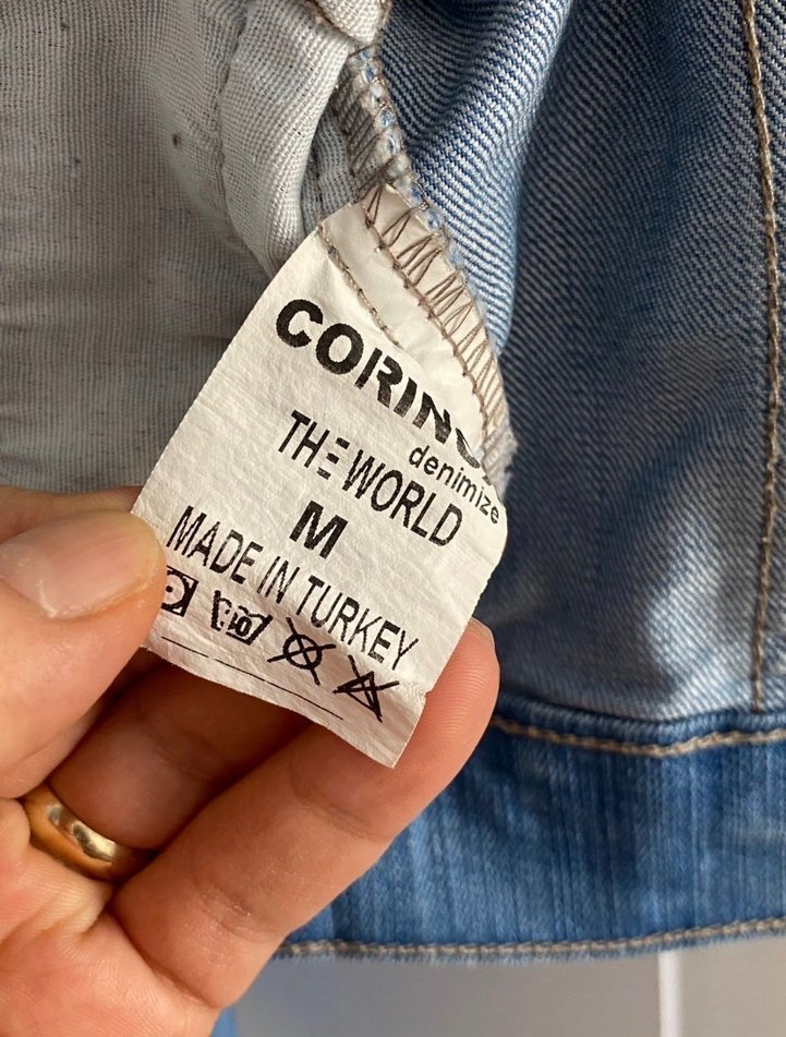 Düğmeli Fit Kesim Kadın Kot Ceket - Görsel 4