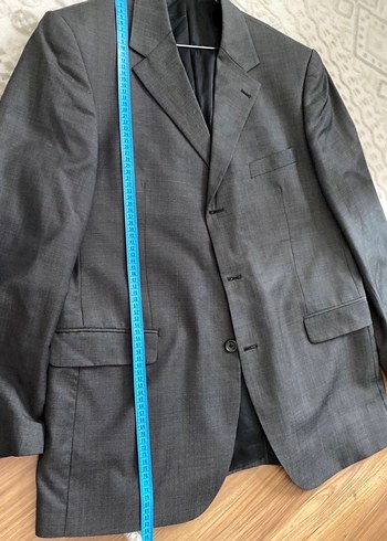 Gri Düğmeli Erkek Takım Elbise - Görsel 7