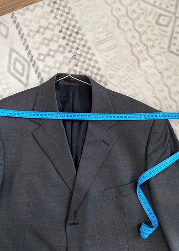 Gri Düğmeli Erkek Takım Elbise - Görsel 6