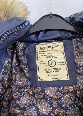 Kadın Mavi Midi Kışlık Kürklü Mont - Görsel 2