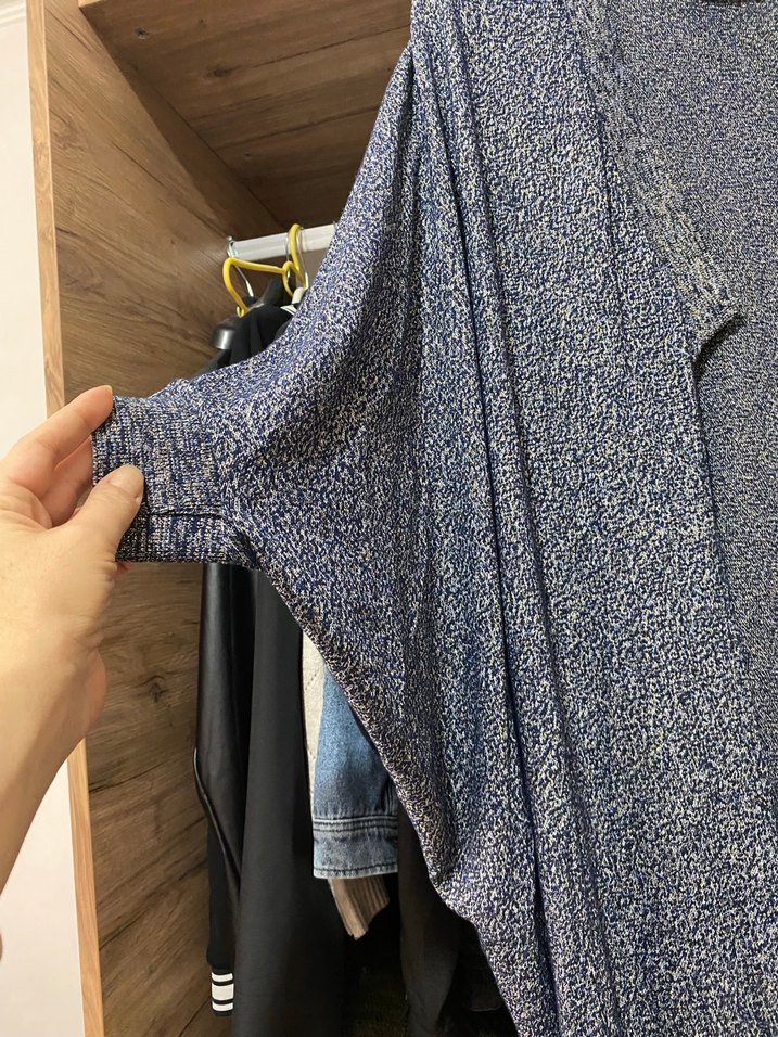 Simli Uzun Salaş Kadın Hırka - Görsel 2