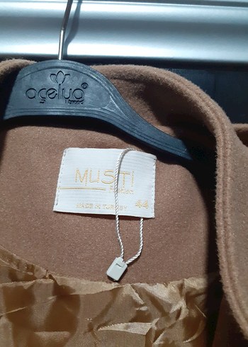 Bej Kadın Uzun Kaban, Kürklü Detaylı - Görsel 2