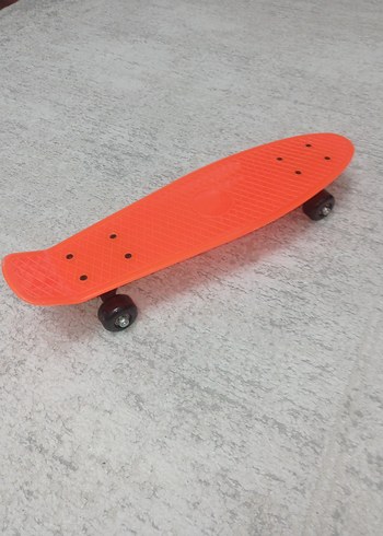Turuncu Renkli penny board çocuk ve yetişkin kaykayı triathlon - Görsel 5