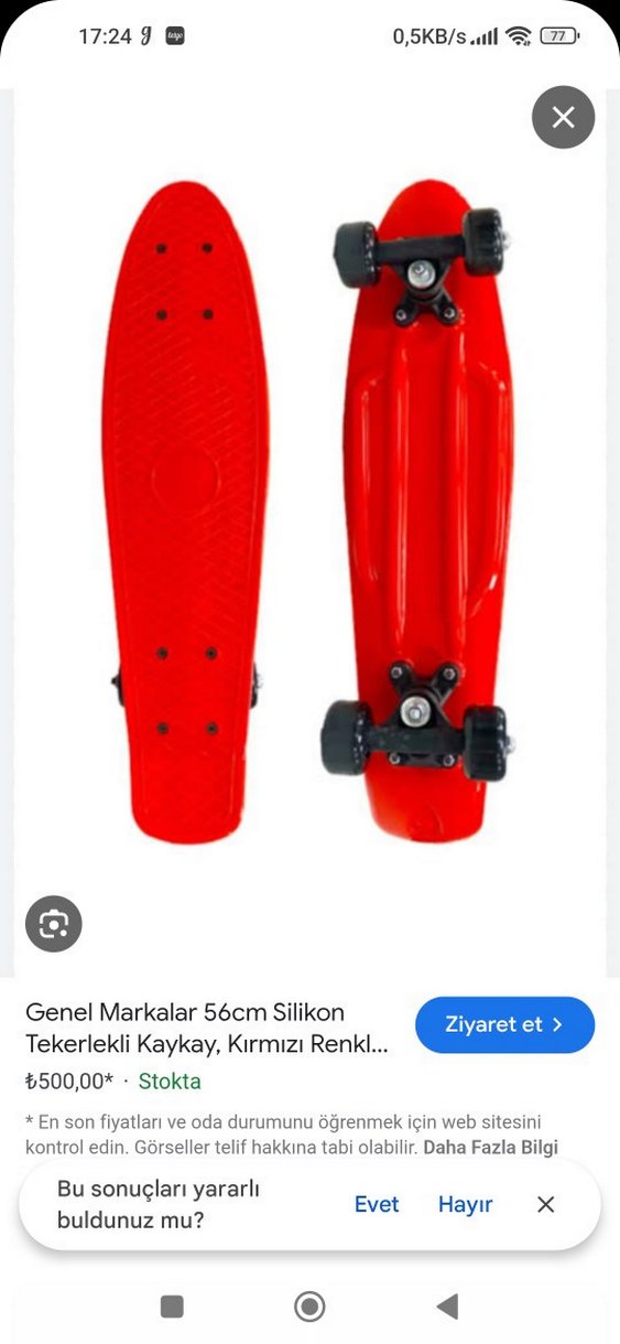 Turuncu Renkli penny board çocuk ve yetişkin kaykayı triathlon - Görsel 4