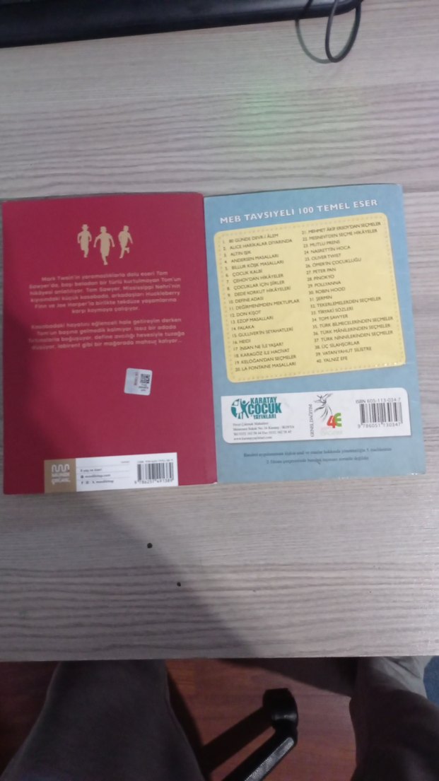 Tom Sawyer Çocuk Klasikleri Seti iki kitapta iyi durumdadır - Görsel 2