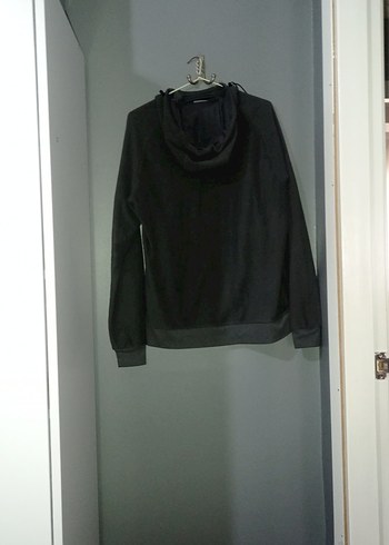 Gri Fermuarlı erkek çocuk Sweatshirt M beden - Görsel 3