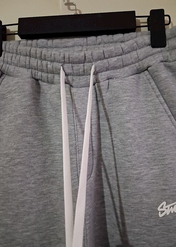 Gri bay bayan Spor Eşofman Altı - Görsel 4