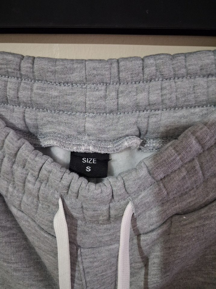 Gri bay bayan Spor Eşofman Altı - Görsel 5