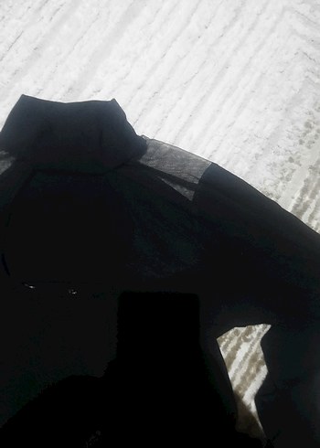 Siyah Uzun Kollu Çok esnek Kadın - Görsel 5