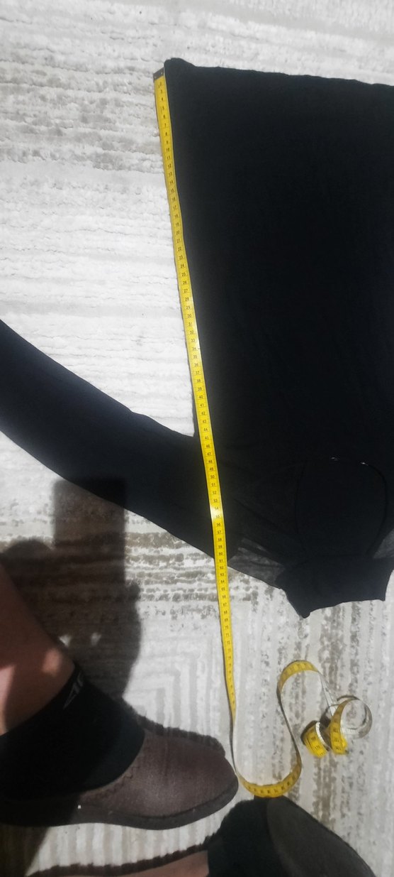 Siyah Uzun Kollu Çok esnek Kadın - Görsel 3