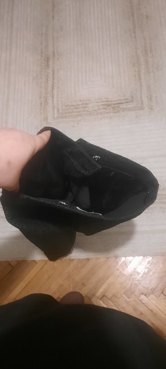 Drapeli Siyah Kadın Kumaş Pantolon KOTON - Görsel 5