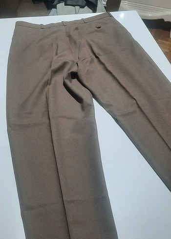 ERKEK KAHVE RENGI KUMAS PANTOLON - Görsel 5