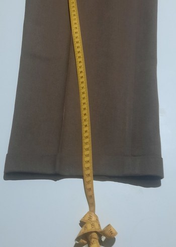 ERKEK KAHVE RENGI KUMAS PANTOLON - Görsel 2