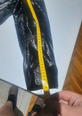 mavi kadın siyah ceket Kemerli - Görsel 3