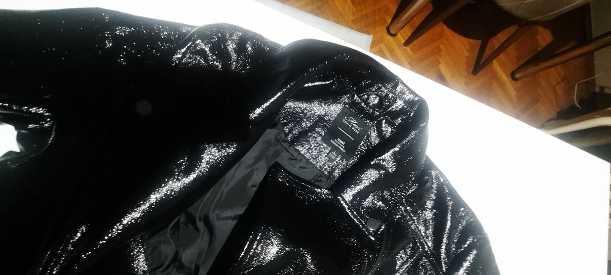 mavi kadın siyah ceket Kemerli - Görsel 5