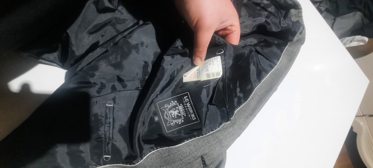 Gri Notch Yaka Erkek Takım Elbise - Görsel 5