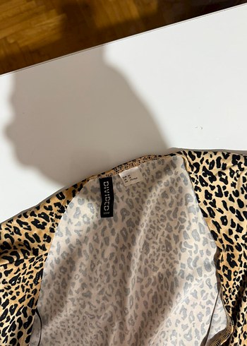 H&M KADIN ELBISE LEOPAR DESENLI TERTEMIZ - Görsel 2
