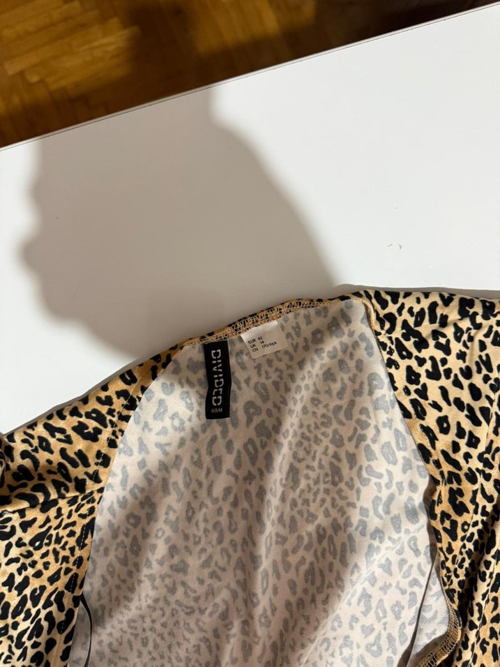 H&M KADIN ELBISE LEOPAR DESENLI TERTEMIZ - Görsel 2