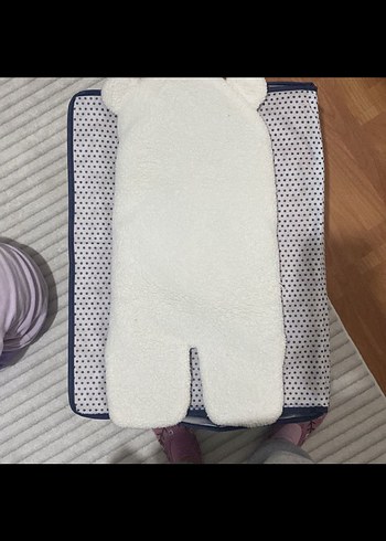 Beyaz Bebek Battaniyesi Kulaklı - Görsel 4