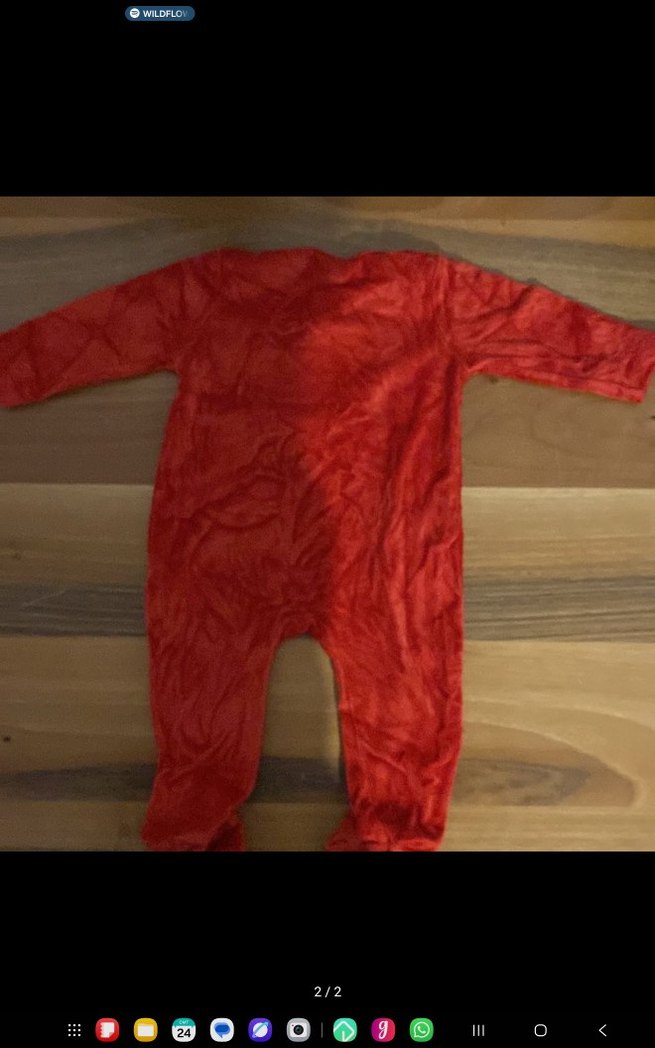 Renkli Baskılı Düğmeli Bebek Kız Tulum - Görsel 2