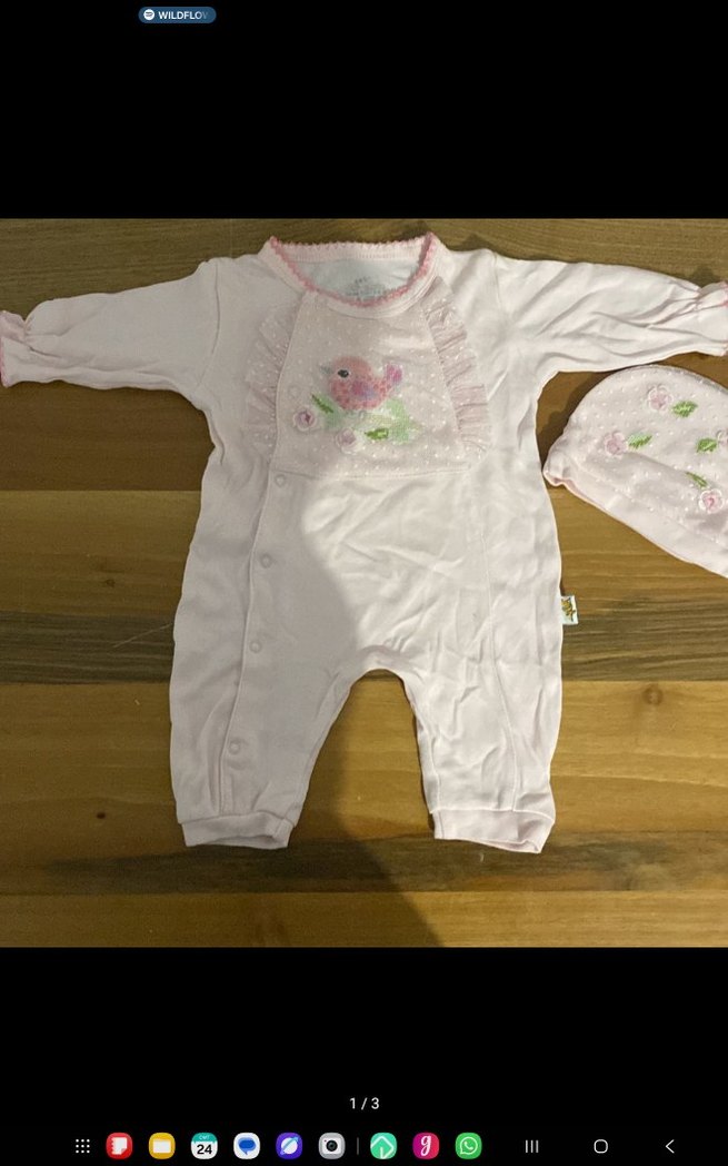 Nakışlı Dantelli Pembe Tulum - Görsel 3