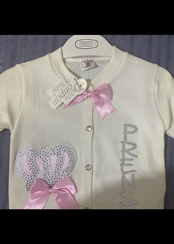 Fiyonklu Pembe Bebek Kız Takımı - Görsel 5