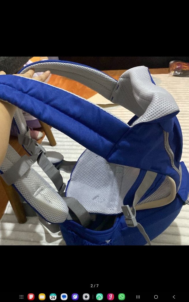 Mavi ve Gri Bebek Taşıyıcı AnaKucağı - Görsel 2