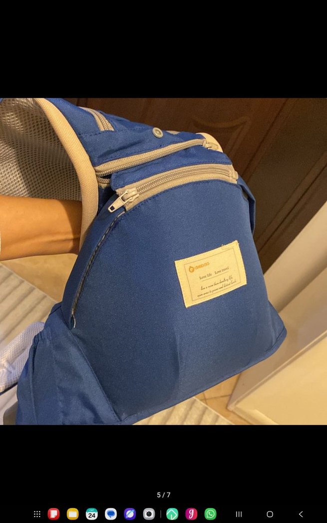 Mavi ve Gri Bebek Taşıyıcı AnaKucağı - Görsel 4