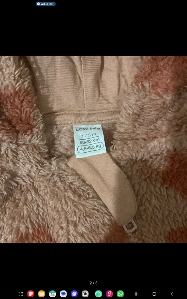 Kahverengi Kürklü Bebek Tulumu - Görsel 2