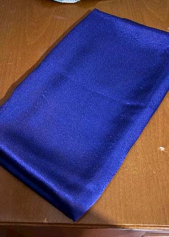 Uzun Kollu Lacivert Abiye + Şal - Görsel 7