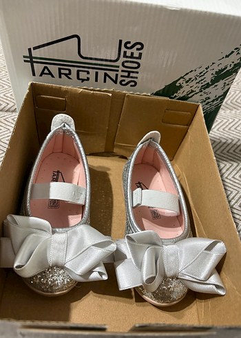 Kız Çocuk Gri Fiyonklu Babet Ayakkabı - Görsel 4