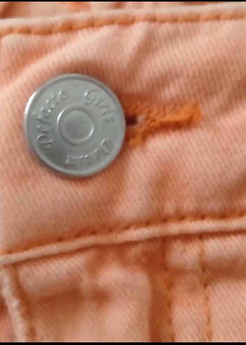 Turuncu Renkli Kız Çocuk Şort - Görsel 4