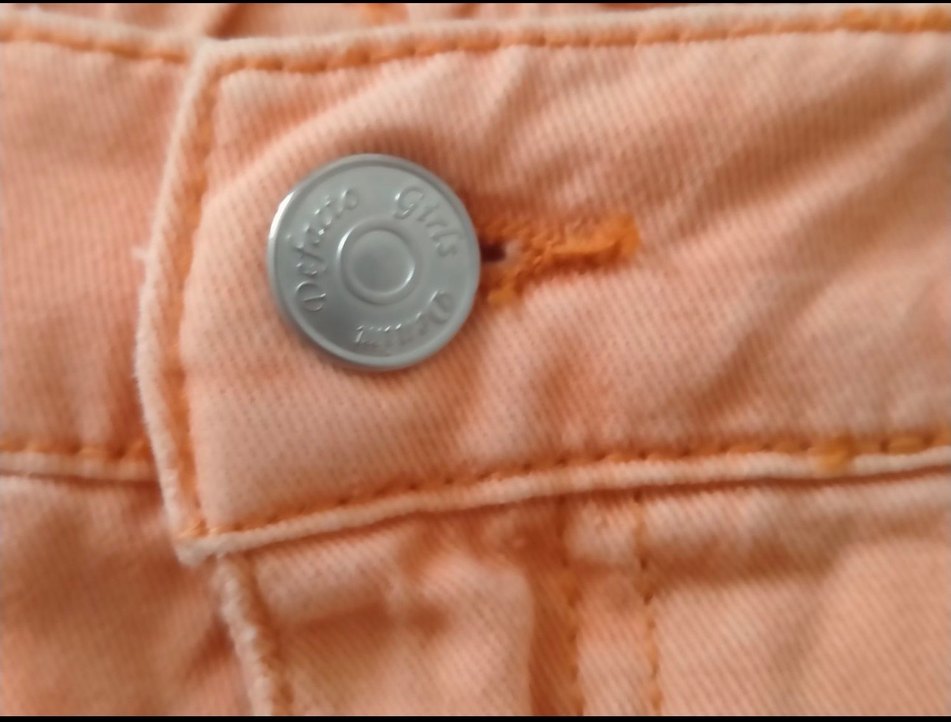 Turuncu Renkli Kız Çocuk Şort - Görsel 4