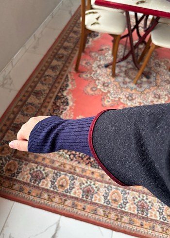 Düğmeli Uzun Gri Kadın Giy Çık - Görsel 7