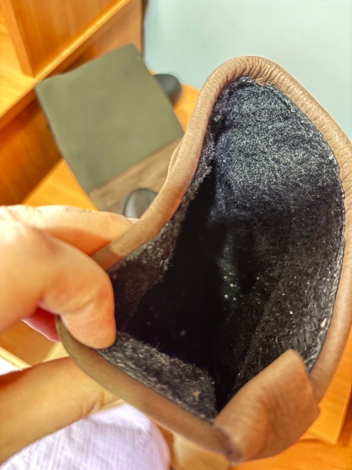 Kahverengi Kadın Diz Boyu Yağmur Çizmesi - Görsel 5