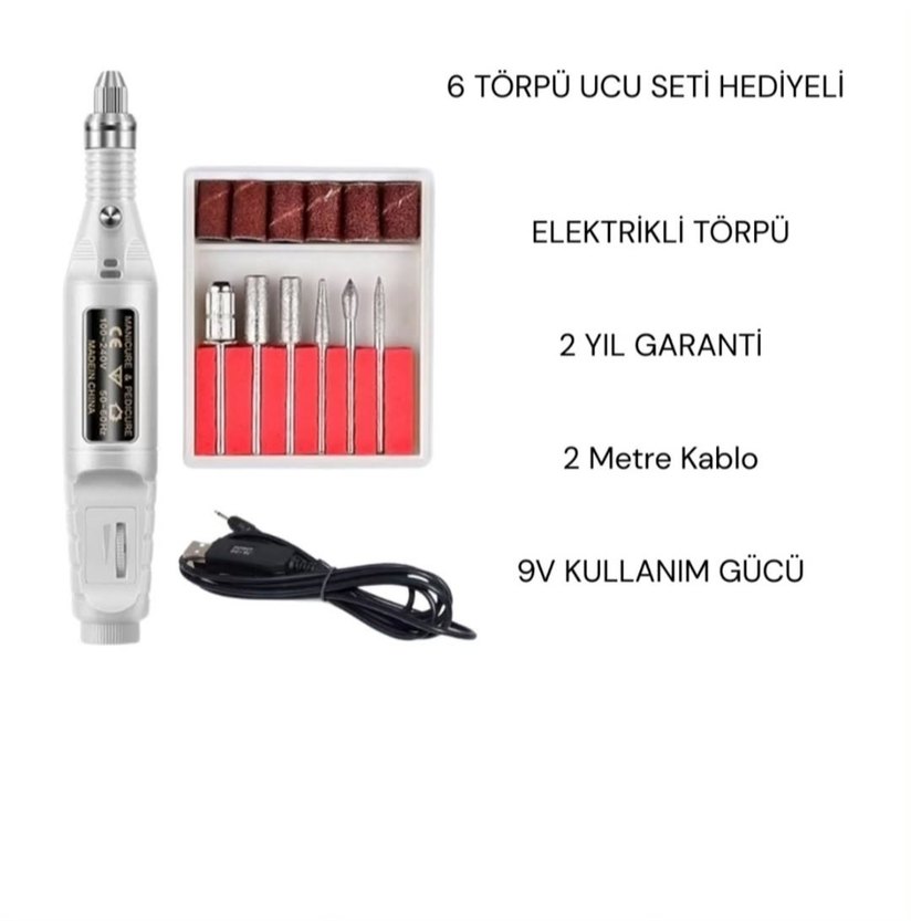 Manikür ve Pedikür Seti Beyaz Işıklı Lamba - Görsel 2