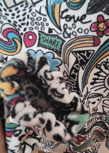 Renkli Desenli kadın/çocuk sweatshirti - Görsel 3