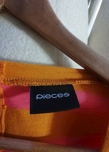 Pieces marka Çizgili kadın şort tulum - Görsel 3