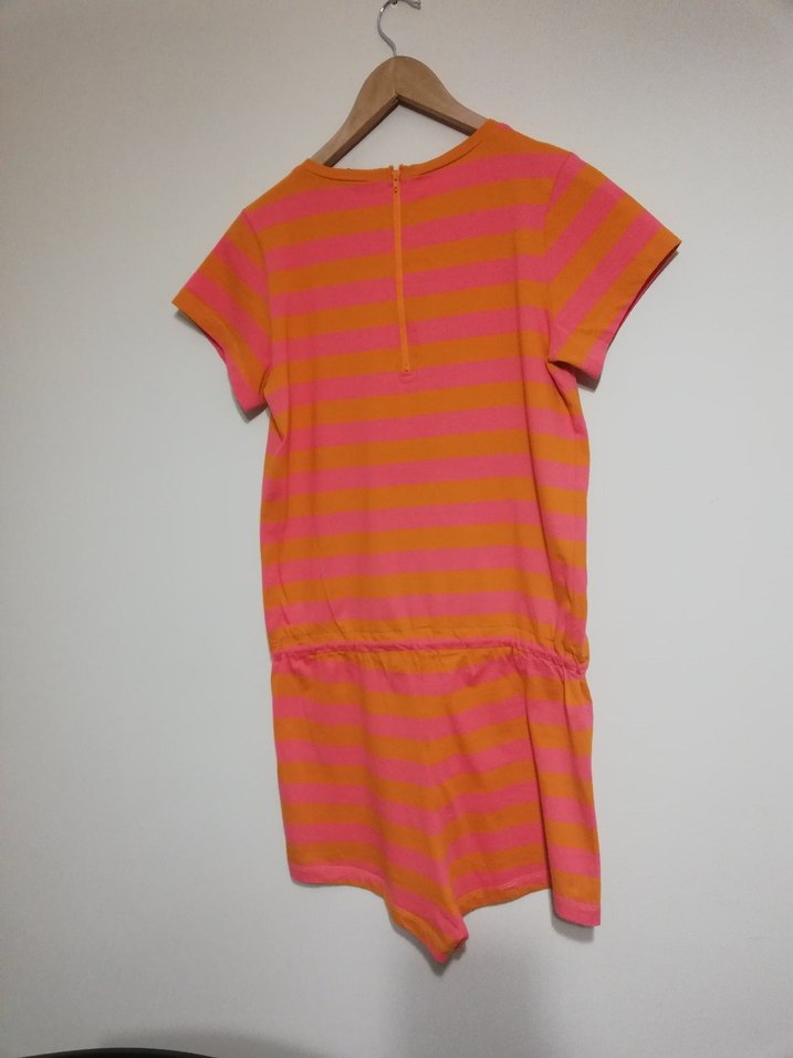 Pieces marka Çizgili kadın şort tulum - Görsel 2