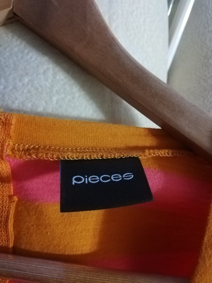 Pieces marka Çizgili kadın şort tulum - Görsel 3