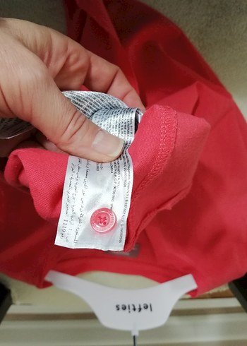 Mango Kız Çocuk Düğmeli Uzun Kollu V Yaka Pembe Tişört - Görsel 5